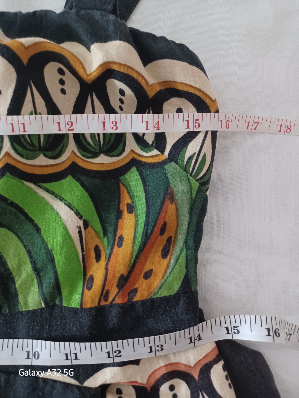 FARM Rio Coconut Tree Flow Scarf Linen-Blend Midi Dress - Size S - Picture 5 of 7